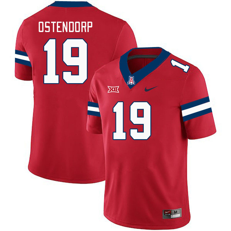 Arizona Wildcats #19 Kyle Ostendorp Big 12 Conference College Football Jerseys Stitched Sale-Cardinal